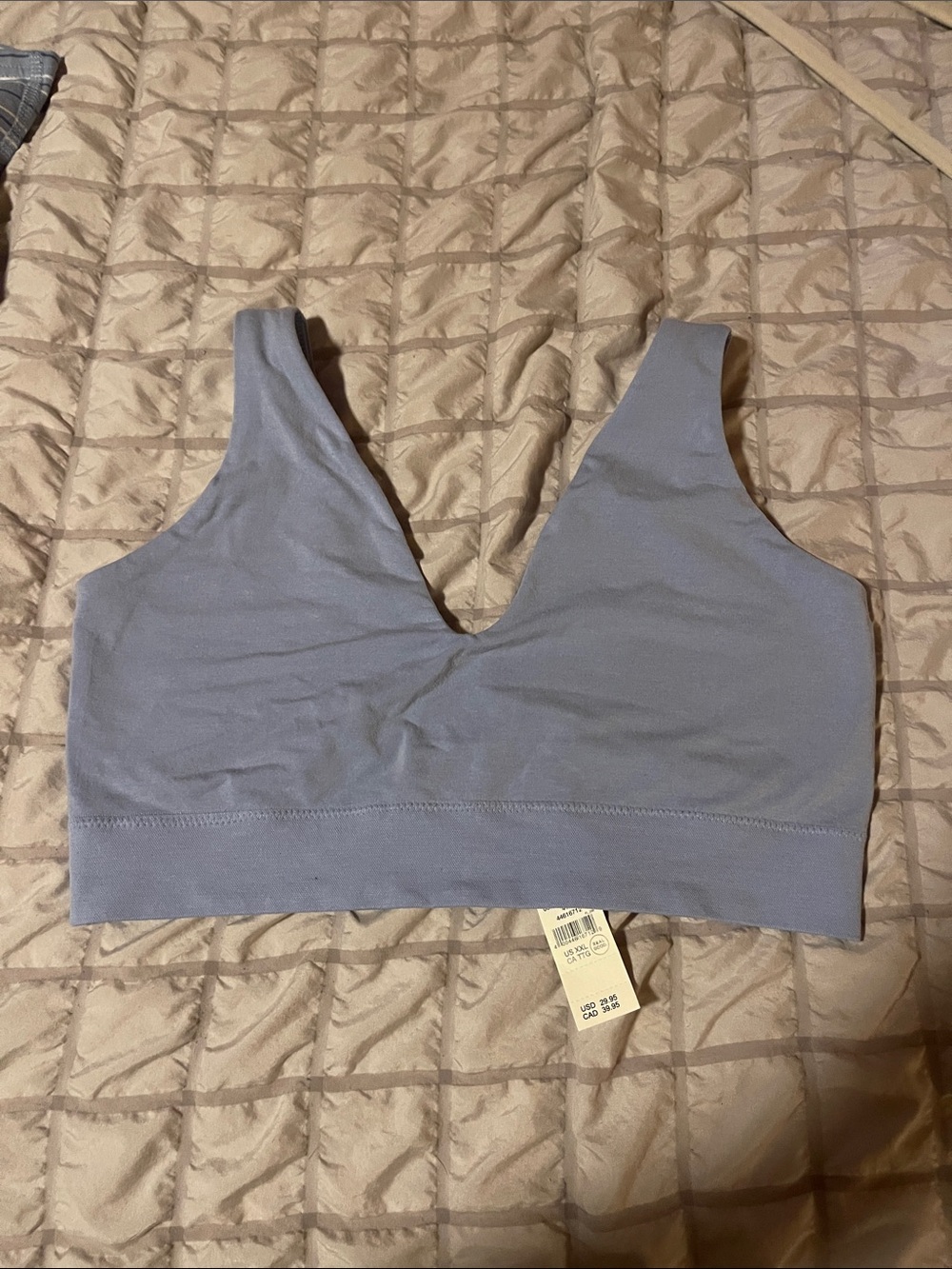 Aerie Wireless Athletic Bra in Blue